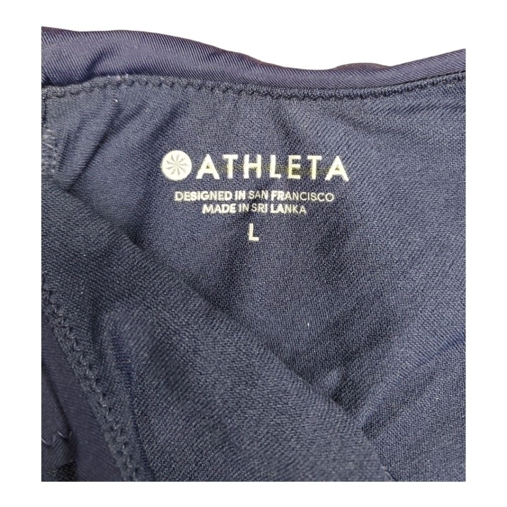 ATHLETA Mod Block Cutout Navy Tankini Size L - Picture 4 of 7